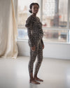 BASERANGE 25 Autumn/Winter SYNC Skinny Stirrup Casual Pants BAS-PASL-CI-AU25-LEOPARD